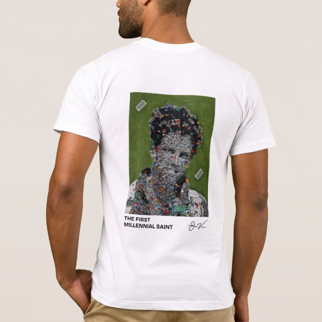 Camiseta de San Carlo Acutis (Reverso)