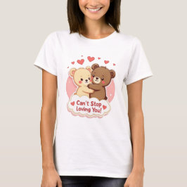 Camiseta de San Valentín adorable 'No puedo dejar 