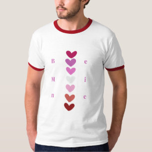 Camiseta de San Valentín con Corazones Mínimos Api