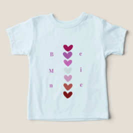 Camiseta de San Valentín con Corazones Mínimos Api