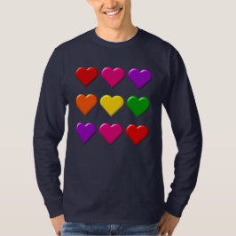 Camiseta de San Valentín Corazón de Largo Sleeve
