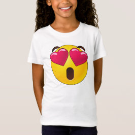 Camiseta de San Valentín de emoji Heart Eyes