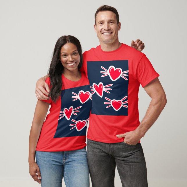 Camiseta de San Valentín de la pareja de amor (Unisexo)