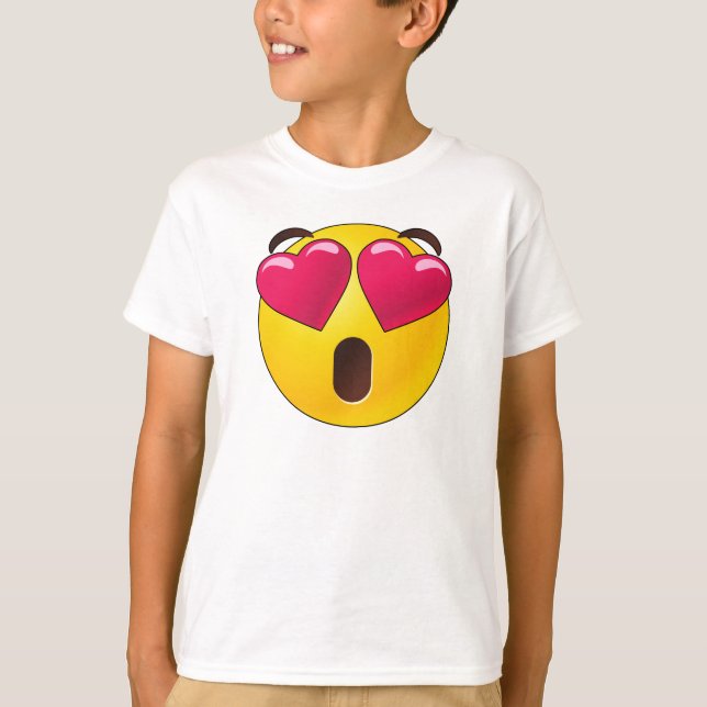 Camiseta de San Valentín de los ojos del corazón d (Anverso)