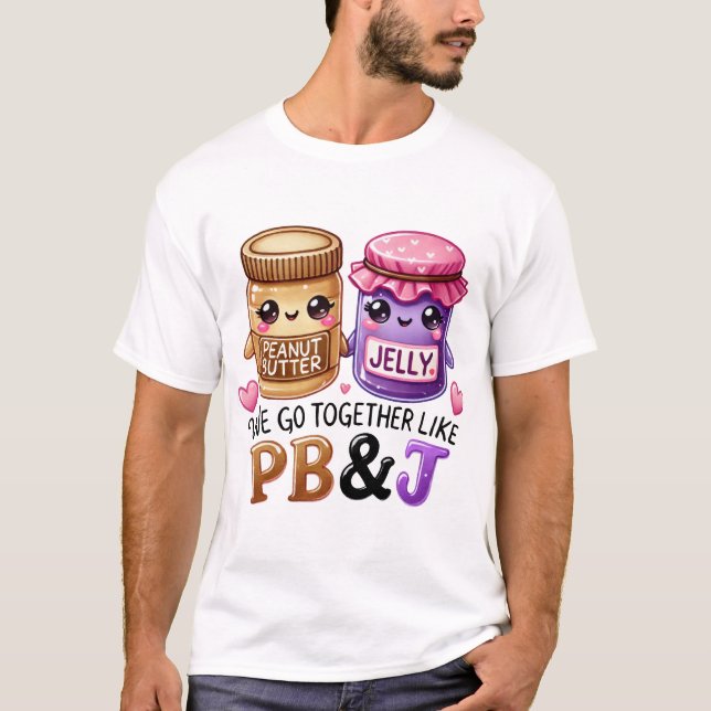Camiseta de San Valentín de PB y JE (Anverso)