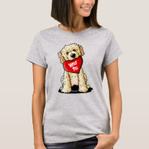 Camiseta de San Valentín de Perro Doodle