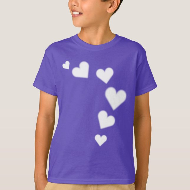 Camiseta de San Valentín orgánica del niño (Anverso)