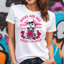 Camiseta de San Valentín Rosas Rojas Por Dentro Es