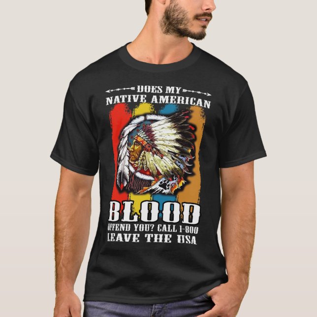 Camiseta de sangre nativa estadounidense (Anverso)