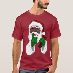 Camiseta de Santa Clásica afroamericana de Santa C