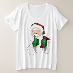Camiseta de Santa Cláusula recorta camiseta de Pap