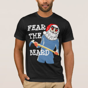 camiseta de santa de la barba del miedo mala