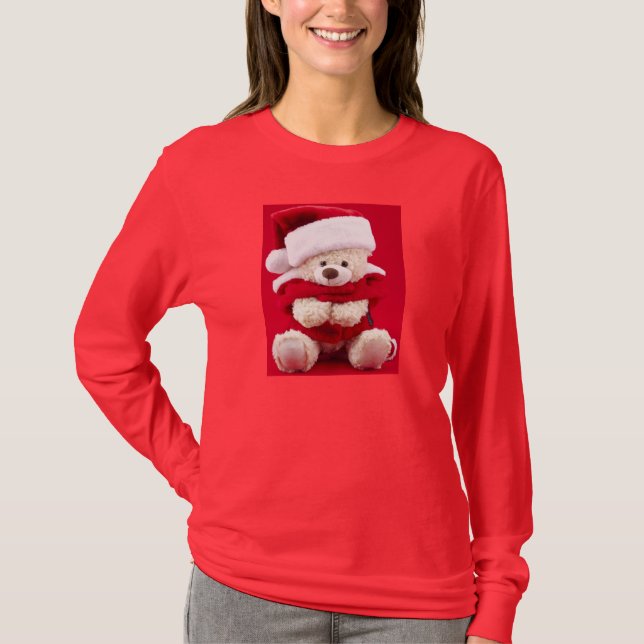 Camiseta de Santa del oso de peluche (Anverso)