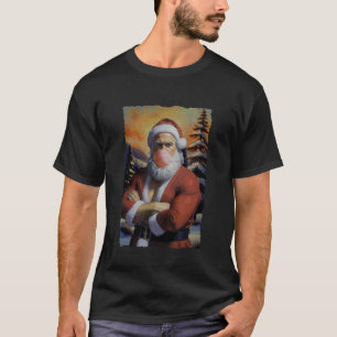 Camiseta de Santa Musculoso Divertida Navidad Gimn