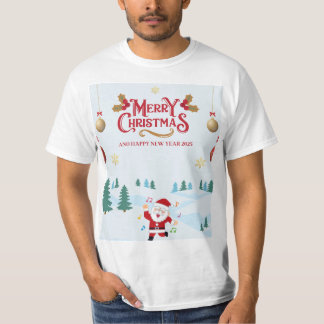 camiseta de santa para navidades