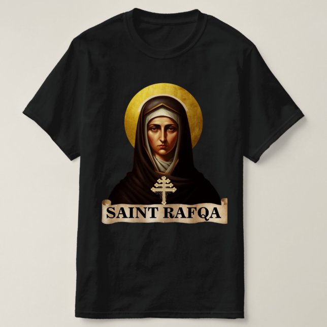 Camiseta de Santa Rafqa, Monja Maronita (Diseño del anverso)