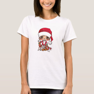 Camiseta de Santa y de Rudolf