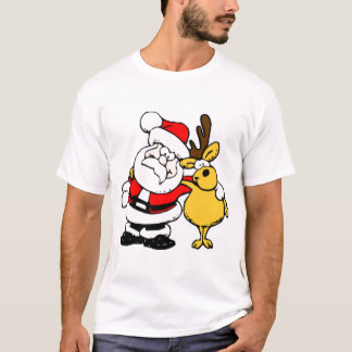 Camiseta de Santa y del reno
