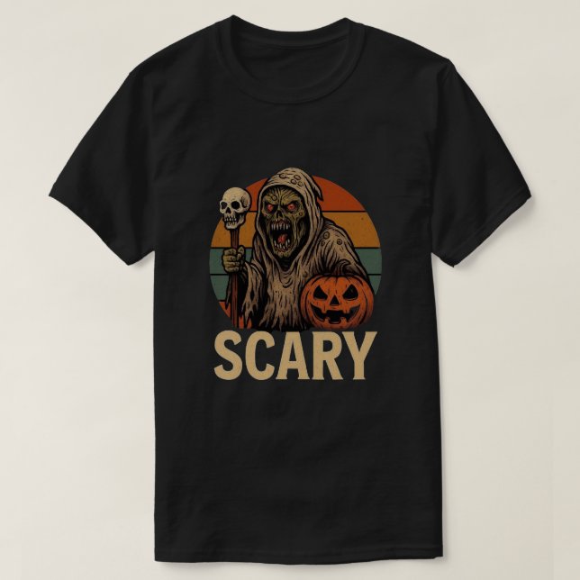 Camiseta de Scary Halloween (Diseño del anverso)