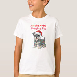 Camiseta de Schnauzer Demasiado Linda para la List