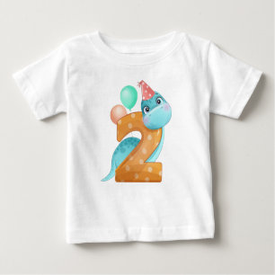 Camiseta de segundo cumpleaños del niño