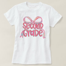 Camiseta de segundo grado para niñas preparadas