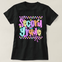 Camiseta de segundo grado para niñas preppy