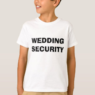 Camiseta de seguridad del boda