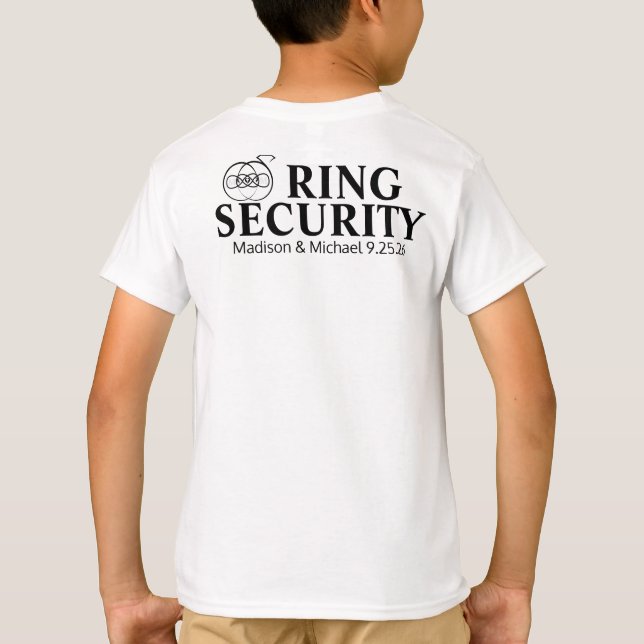 Camiseta de seguridad del portador de anillo (Reverso)