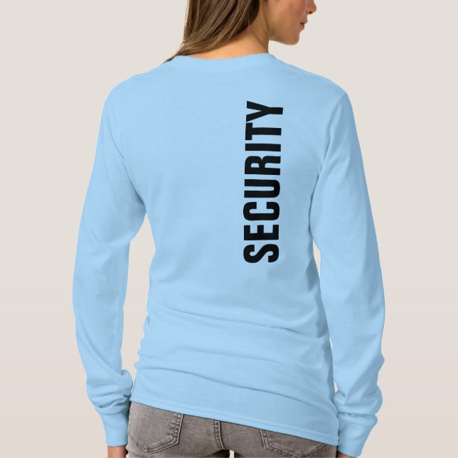 Camiseta de seguridad para mujeres Luz de impresió (Reverso)