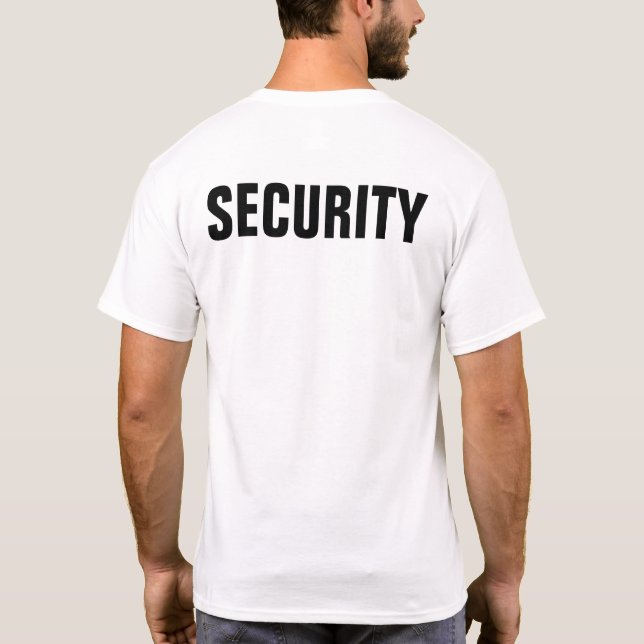 Camiseta de seguridad personalizada personalizado (Reverso)