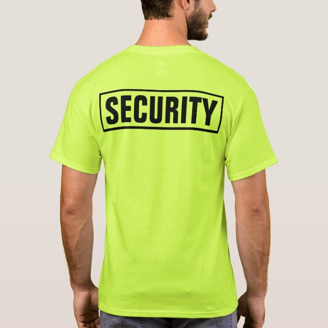 Camiseta de seguridad personalizada personalizado (Reverso)