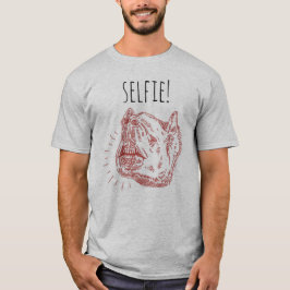 Camiseta de Selfie de los hombres: Tapir sonriente