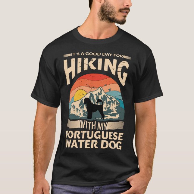 Camiseta de senderismo de Perro acuático en Portug (Anverso)