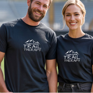 Camiseta de senderismo minimalista de terapia de s