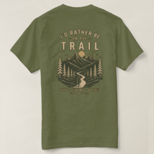 Camiseta de senderismo verde oliva – Trails Call