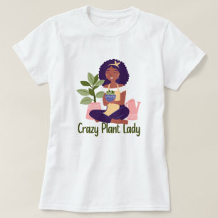 Camiseta de Señora Loca de las Plantas