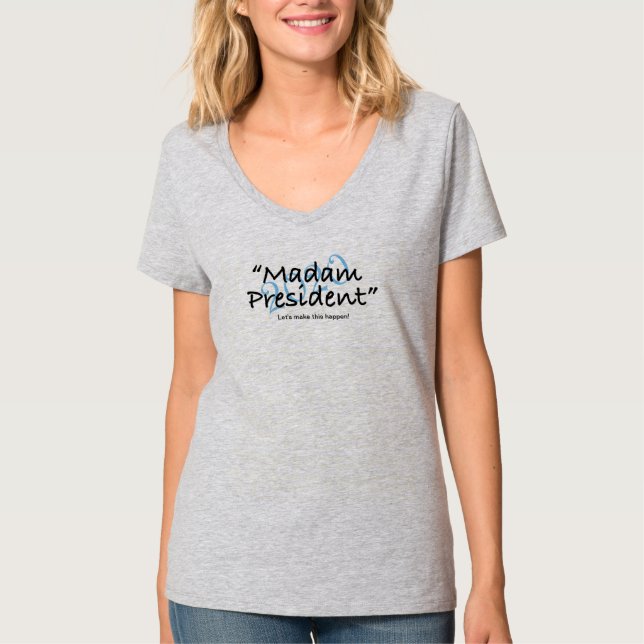 Camiseta de señora presidente 2020 gris (Anverso)