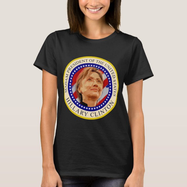 Camiseta de señora presidente Hillary Clinton (Anverso)