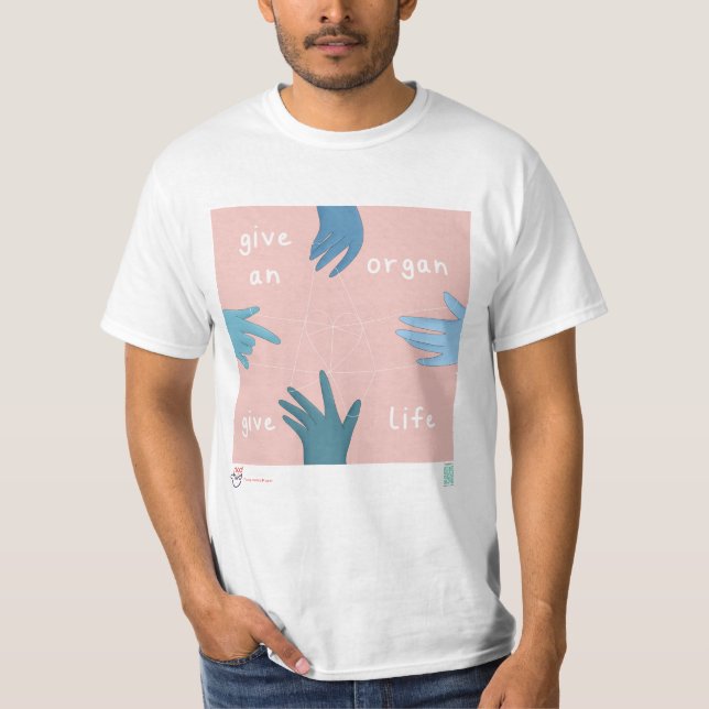 Camiseta de sensibilización sobre donación de órga (Anverso)