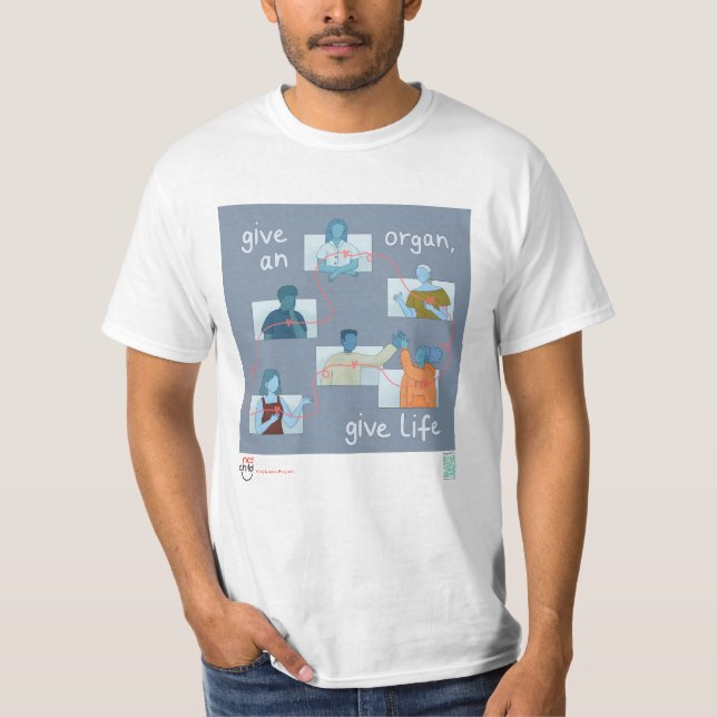 Camiseta de sensibilización sobre donación de órga (Anverso)