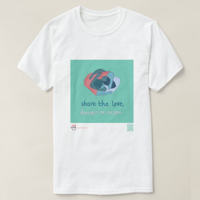 Camiseta de sensibilización sobre donación de órga (Diseño del anverso)