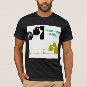 Camiseta de sensibilización sobre el cambio climát