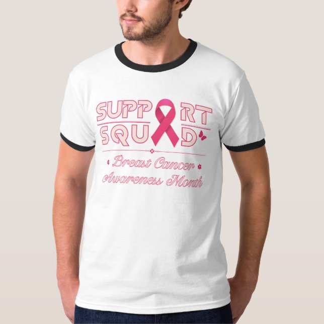 Camiseta de sensibilización sobre el cáncer de mam (Anverso)