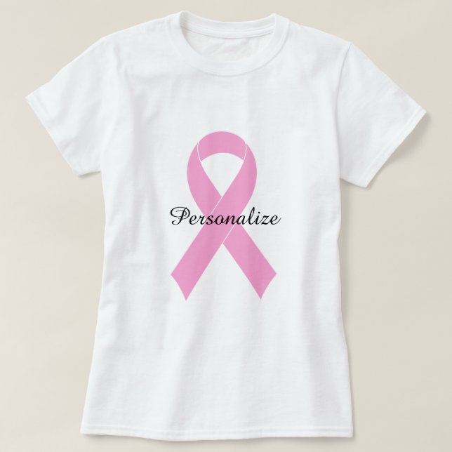 Camiseta de sensibilización sobre el cáncer de mam (Diseño del anverso)