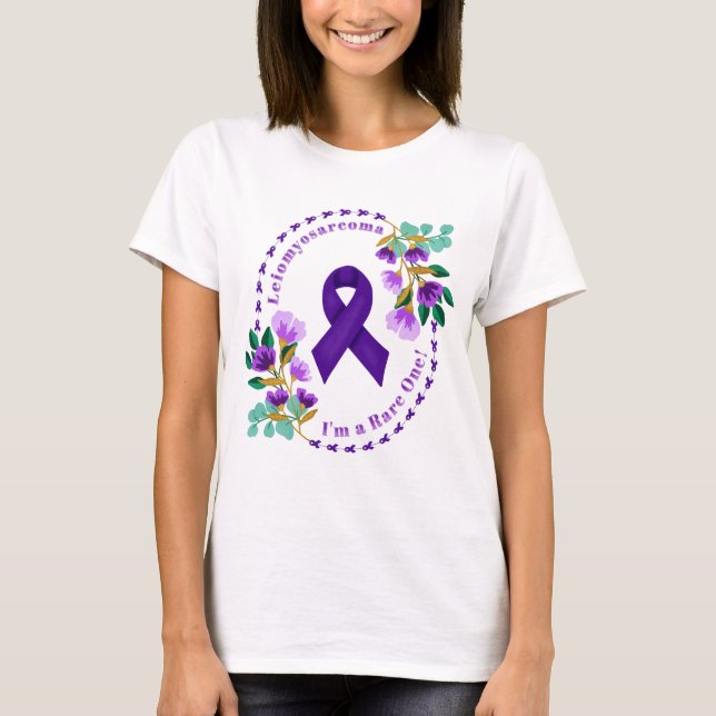 Camiseta de sensibilización sobre el Leiomyosarcom (Anverso)
