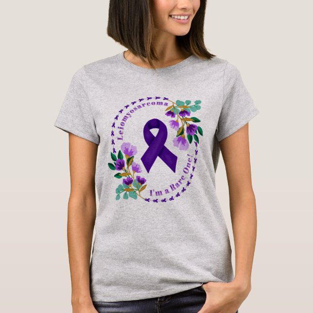 Camiseta de sensibilización sobre el Leiomyosarcom (Anverso)