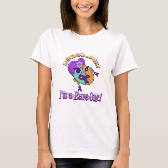 Camiseta de sensibilización sobre el Leiomyosarcom (Anverso)