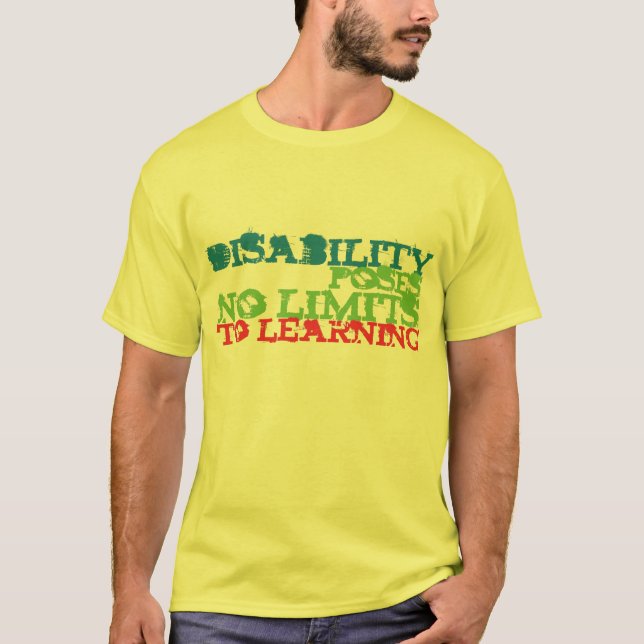 Camiseta de sensibilización sobre la discapacidad (Anverso)