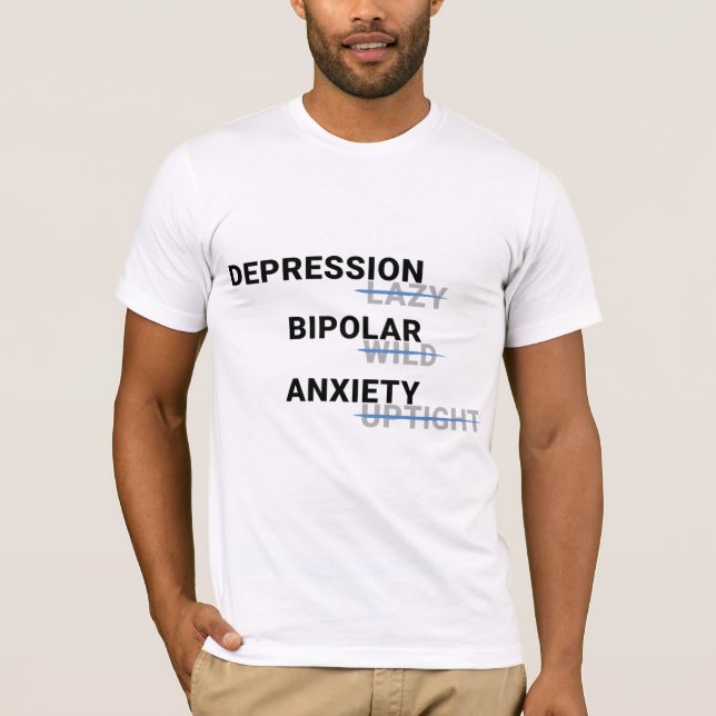 Camiseta de sensibilización sobre salud mental (Anverso)